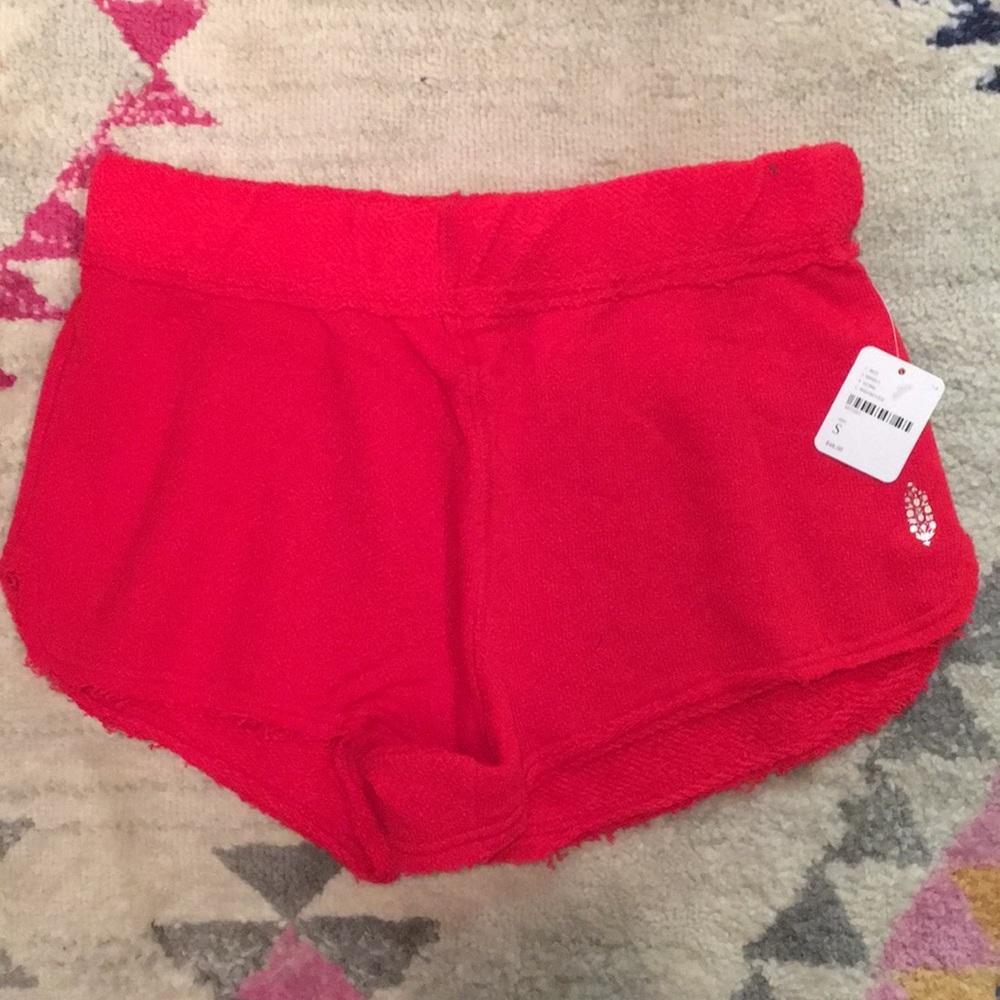 Fleece Solid Short Red